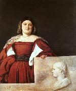  Titian Portrait of a Woman called La Schiavona Sweden oil painting reproduction